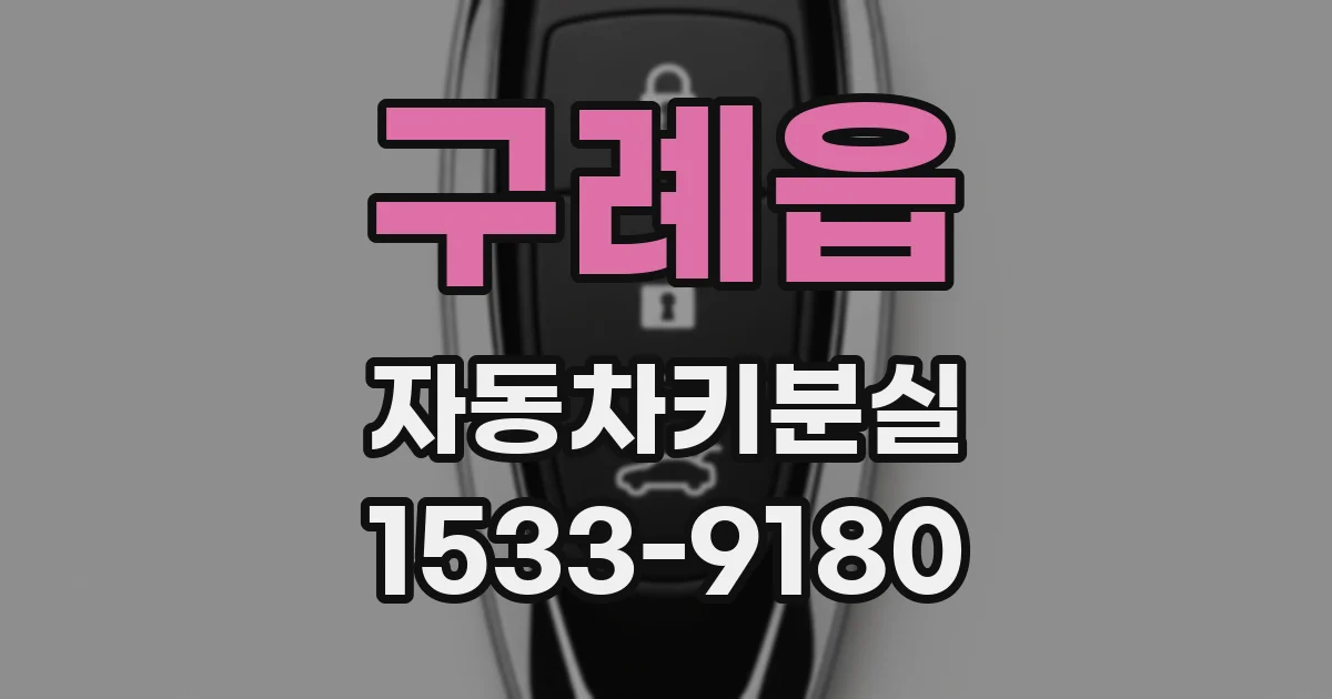 구례읍 자동차키분실