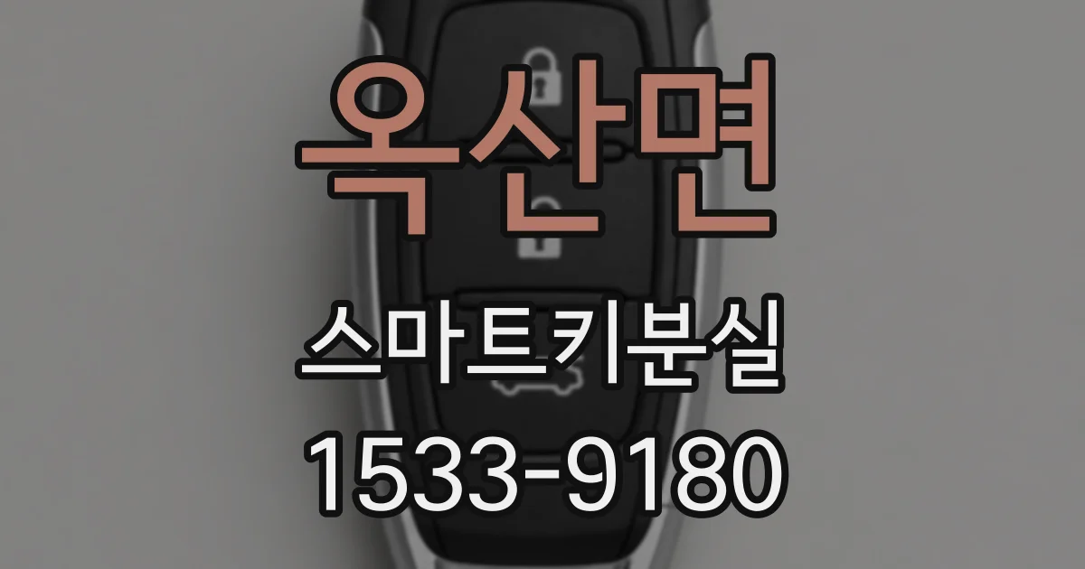 옥산면 스마트키분실