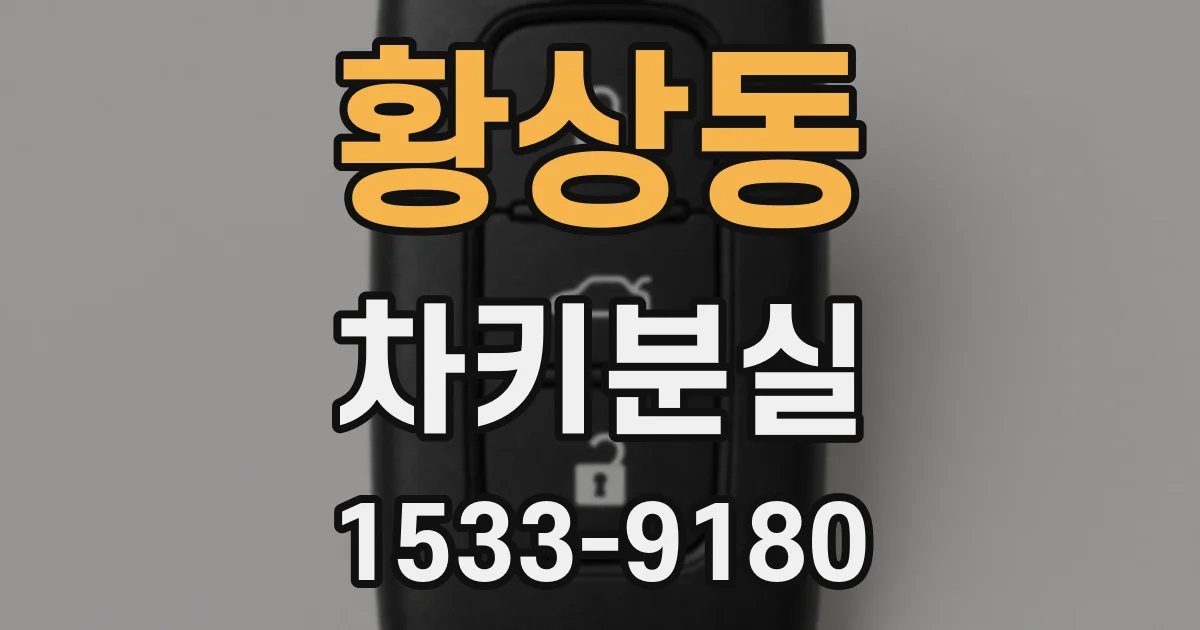 황상동 차키분실