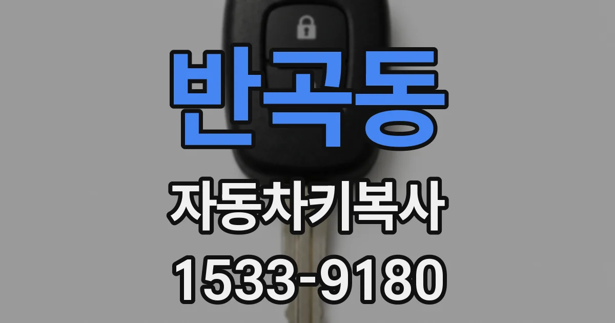 반곡동 자동차키복사