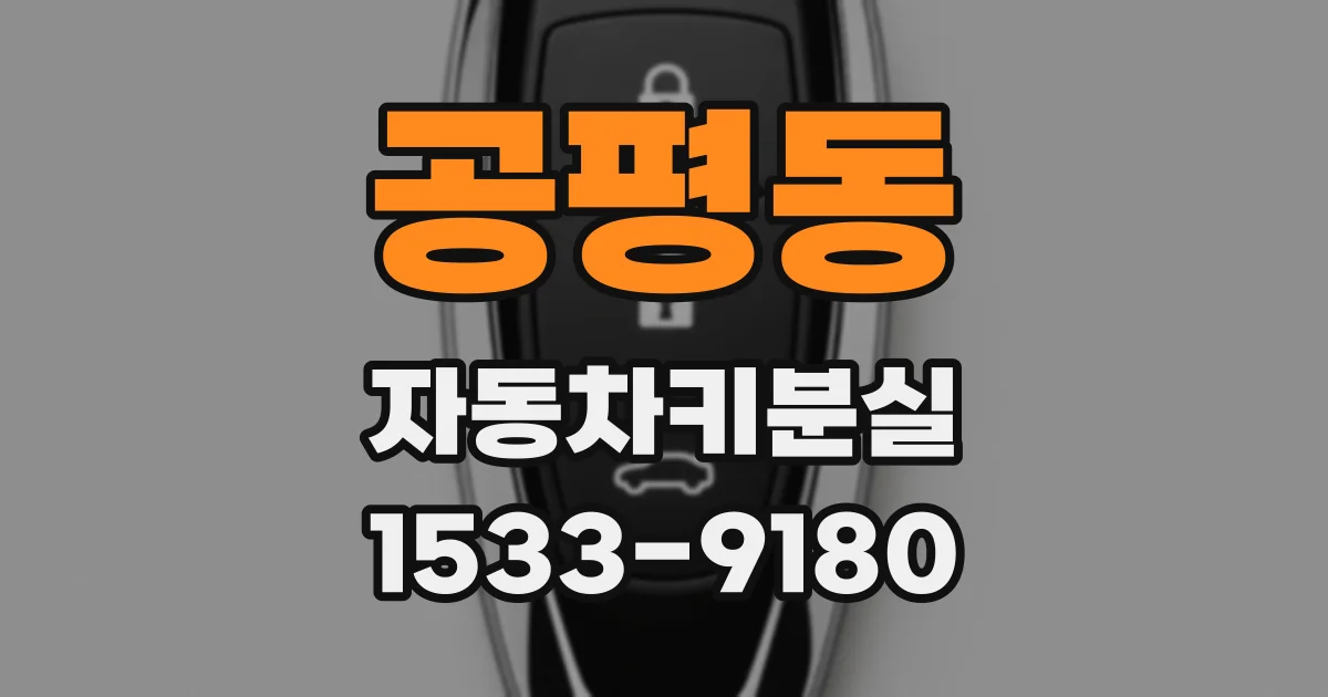 공평동 자동차키분실