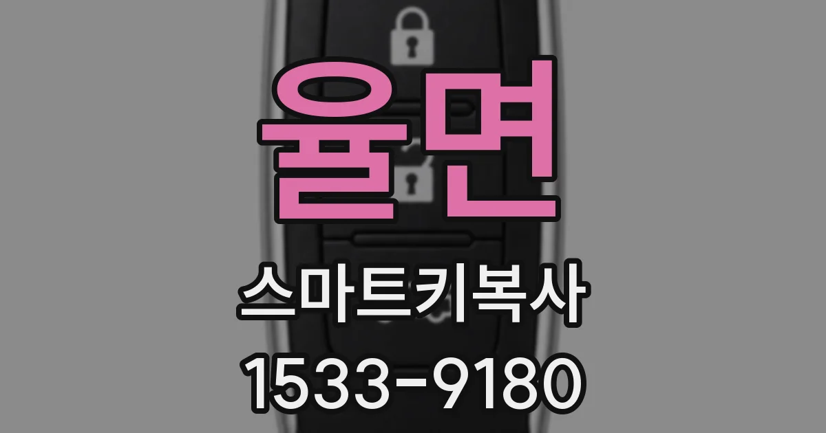 율면 스마트키복사