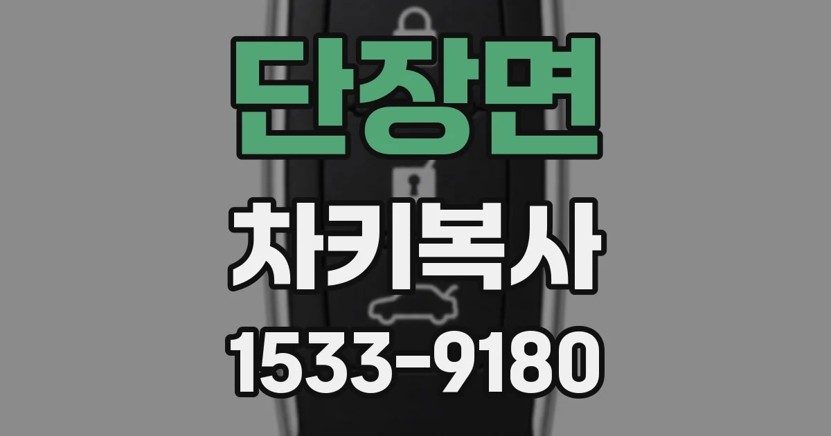 단장면 차키복사