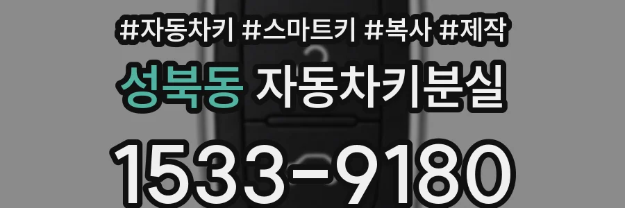 성북동 자동차키분실