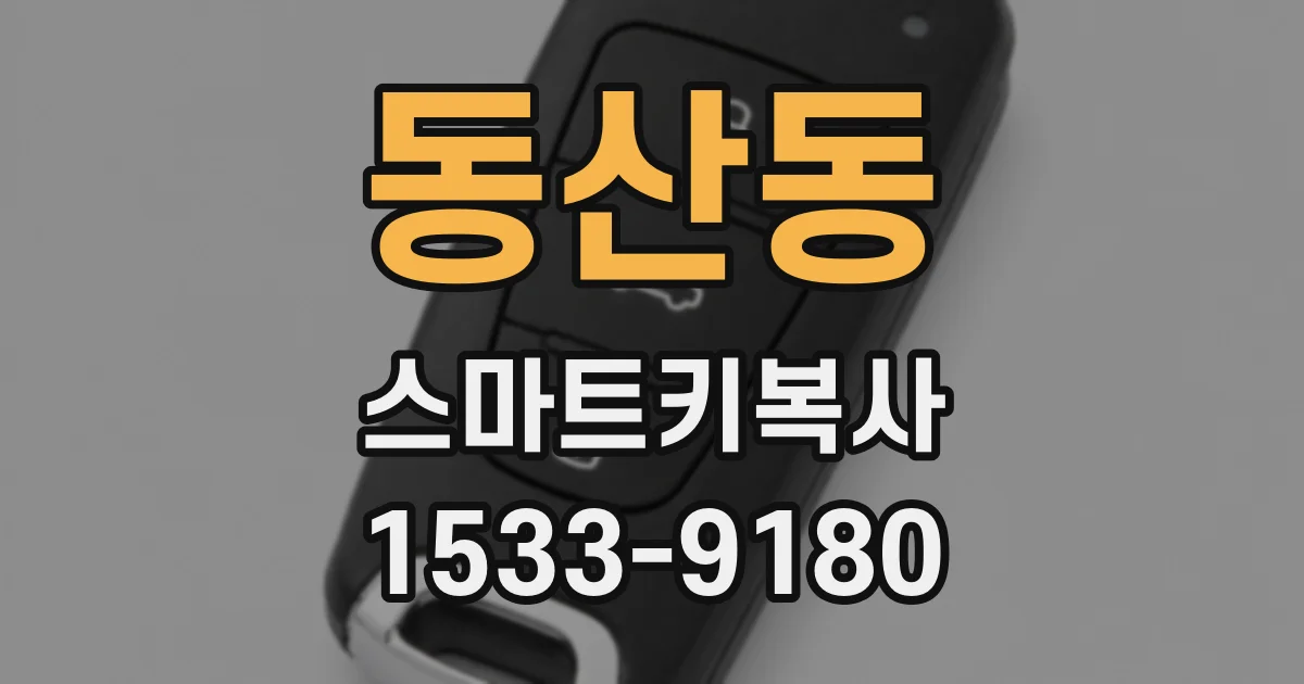 동산동 스마트키복사
