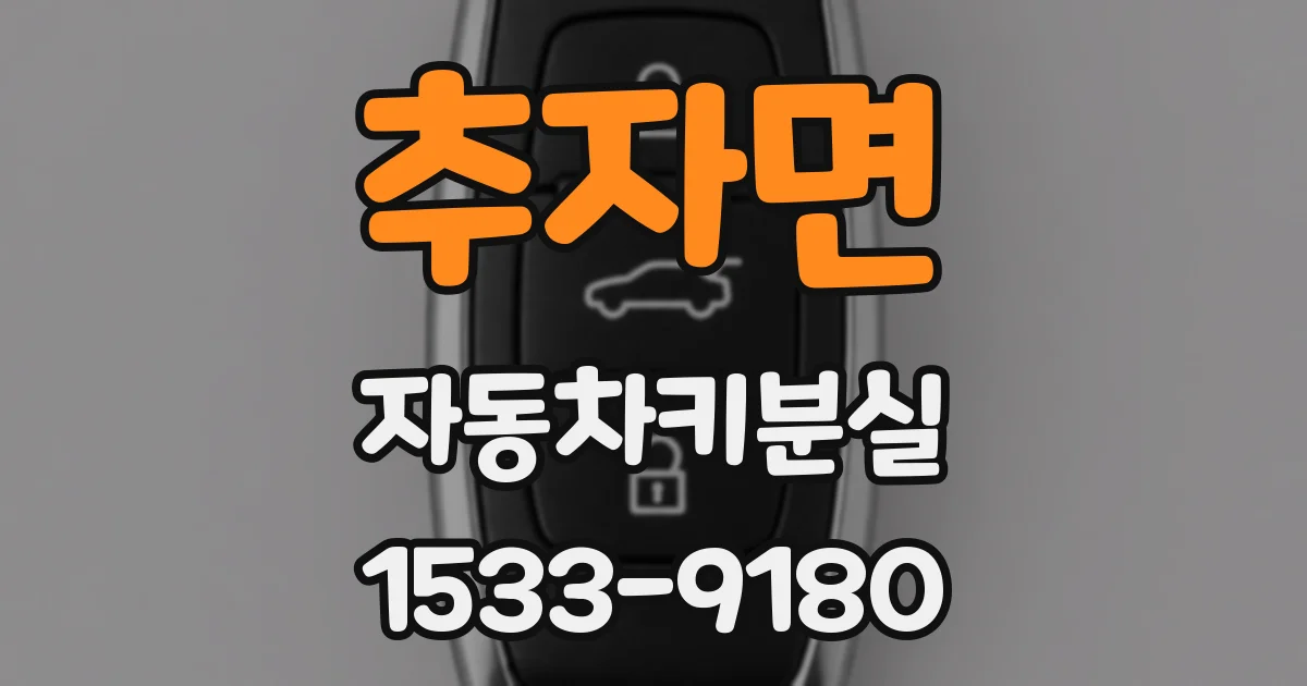 추자면 자동차키분실
