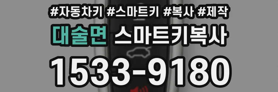 대술면 스마트키복사