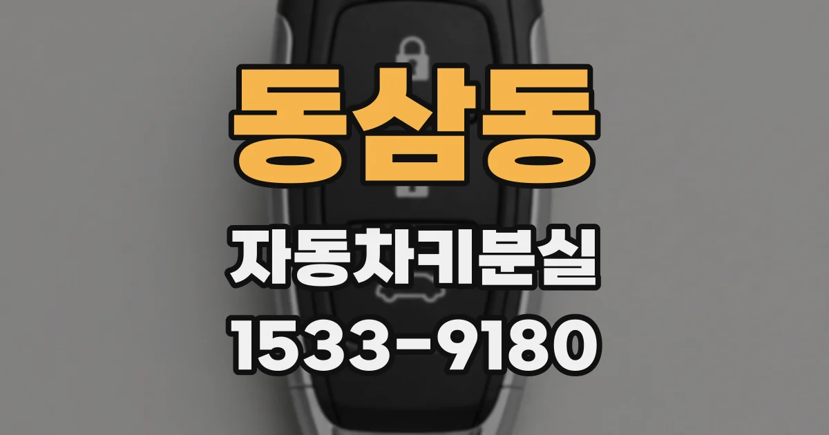 동삼동 자동차키분실
