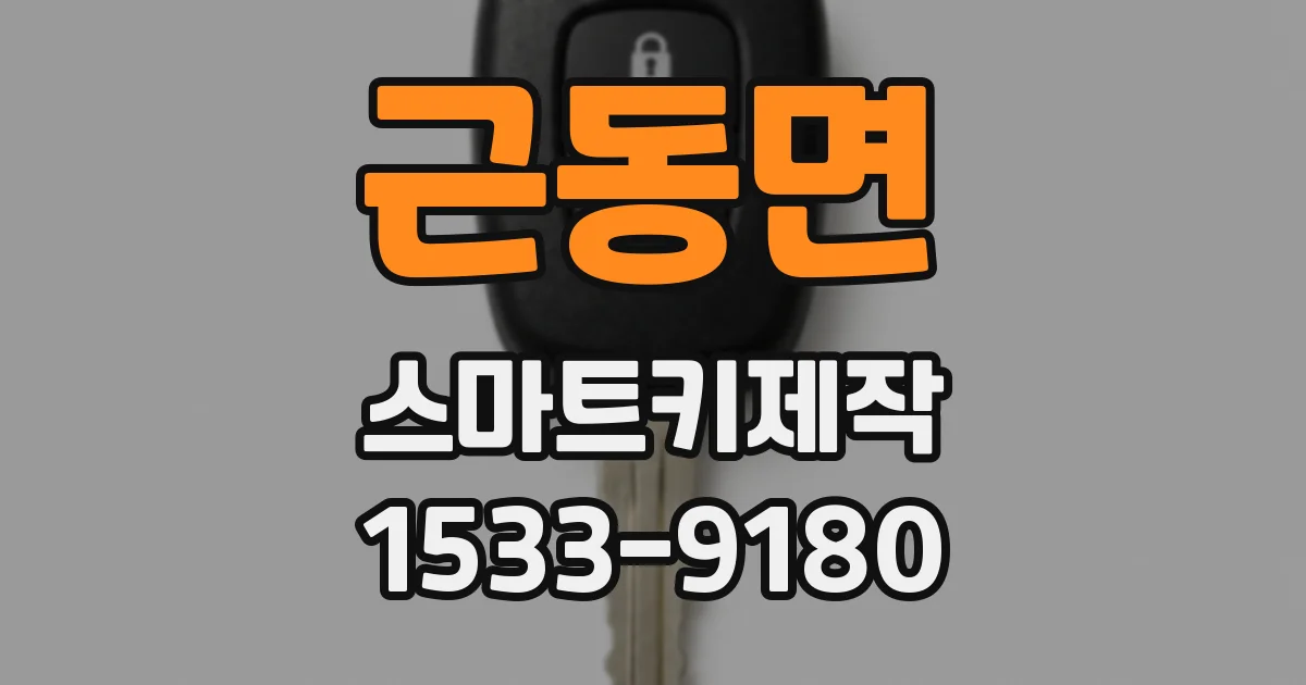 근동면 스마트키제작