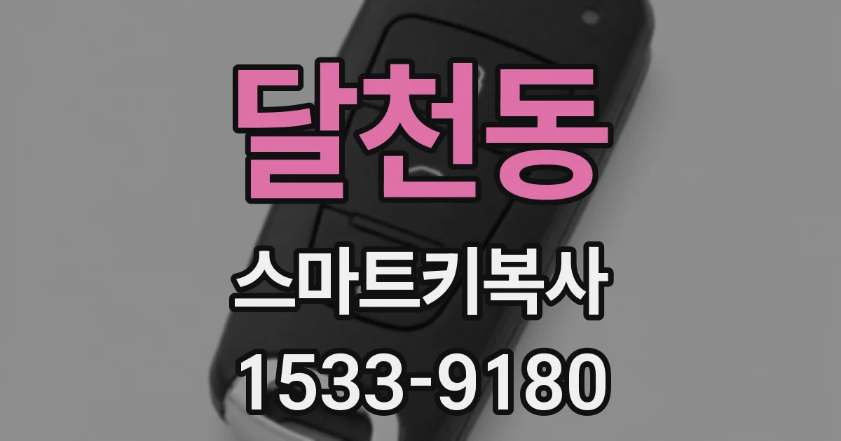 달천동 스마트키복사