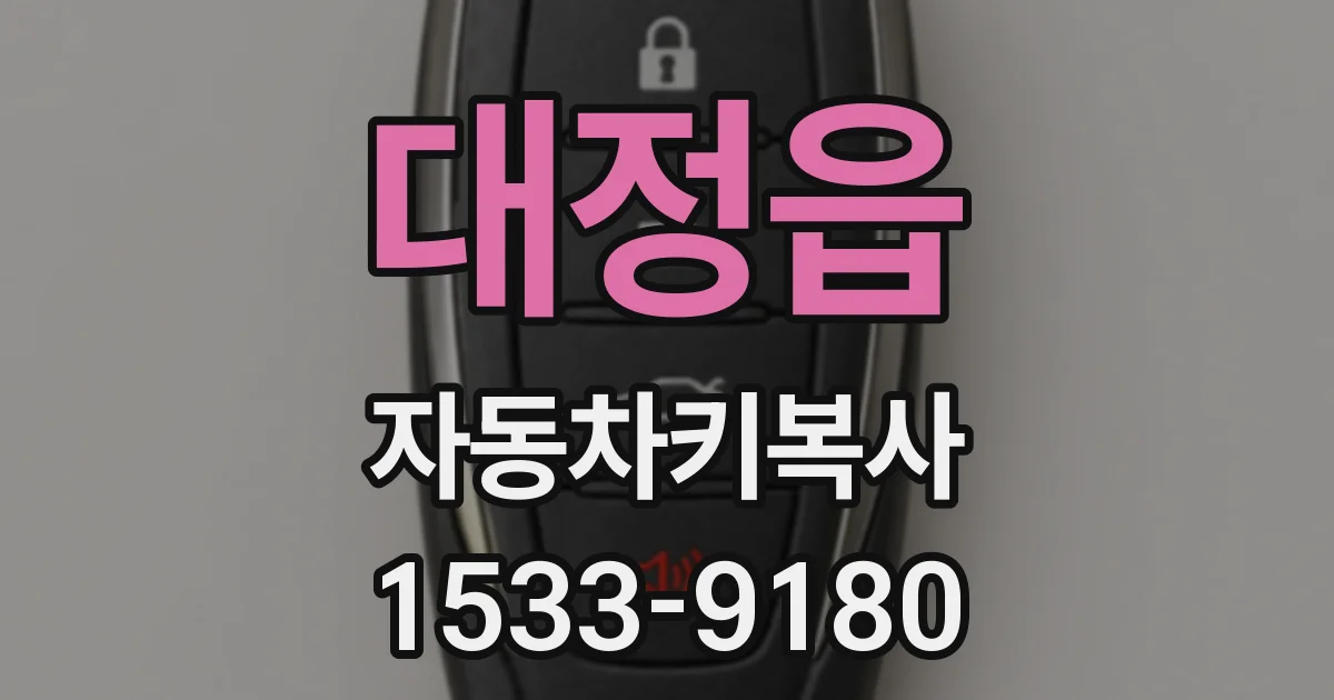 대정읍 자동차키복사