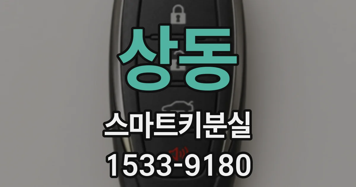 상동 스마트키분실