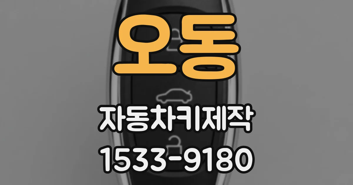 오동 자동차키제작