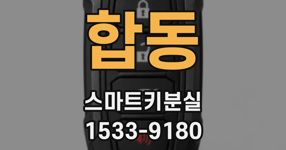 합동 스마트키분실