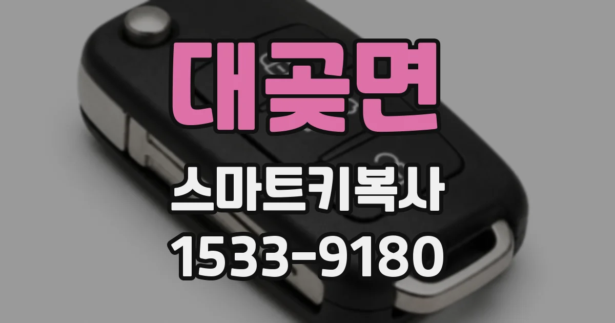 대곶면 스마트키복사