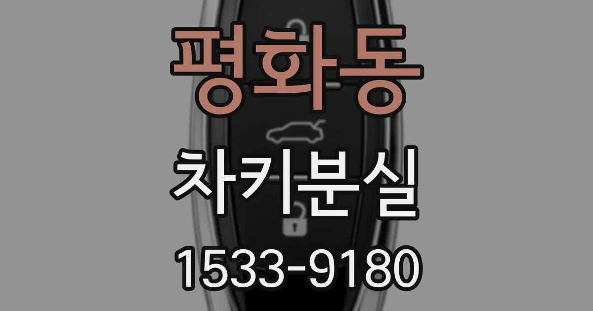 평화동 차키분실