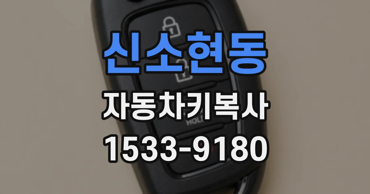 신소현동 자동차키복사