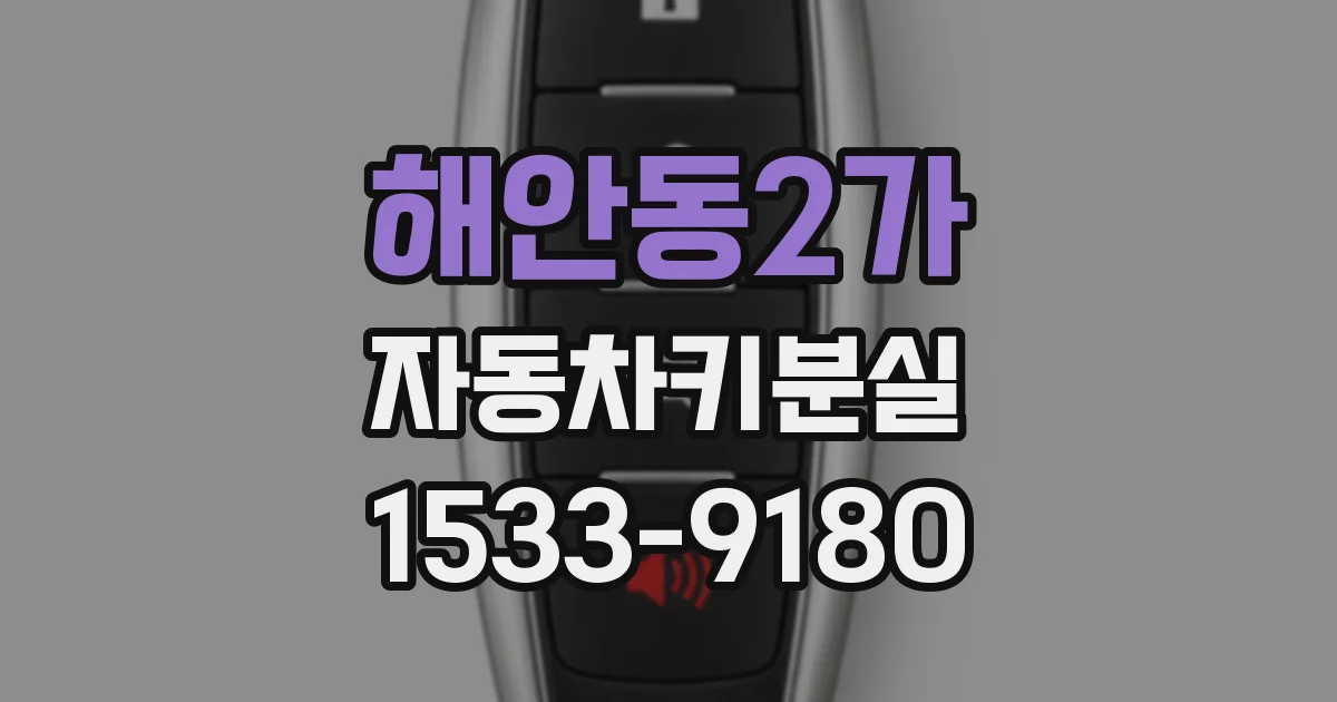 해안동2가 자동차키분실