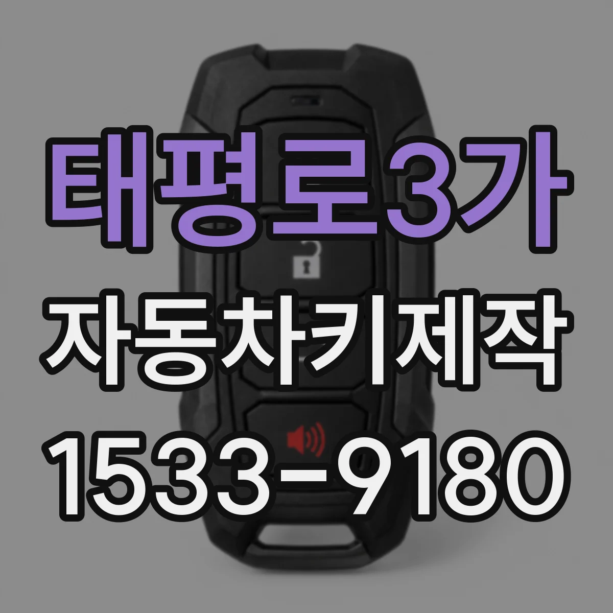 태평로3가 자동차키제작