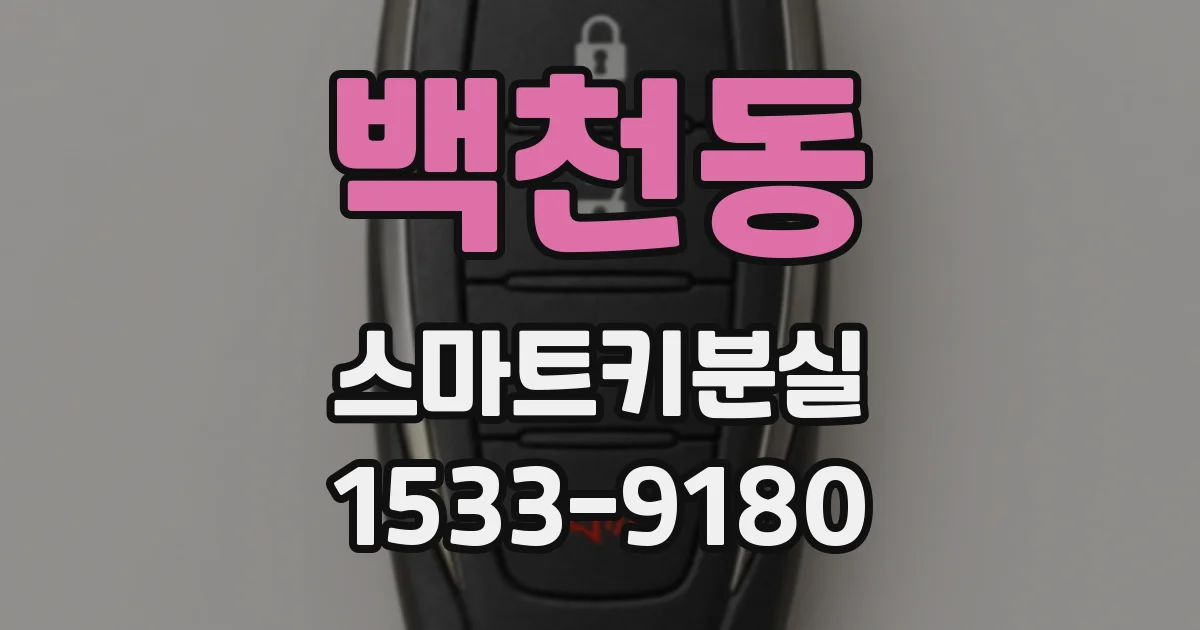 백천동 스마트키분실