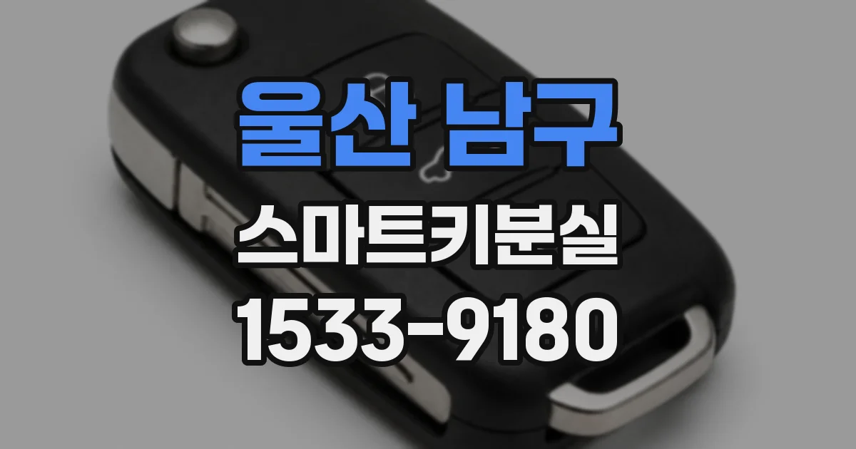 울산 남구 스마트키분실