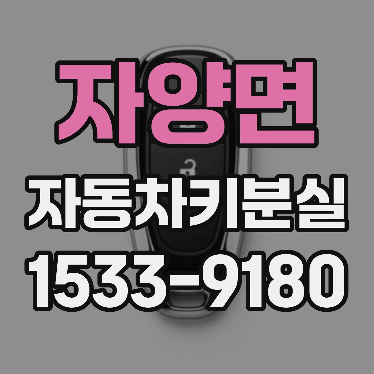 자양면 자동차키분실