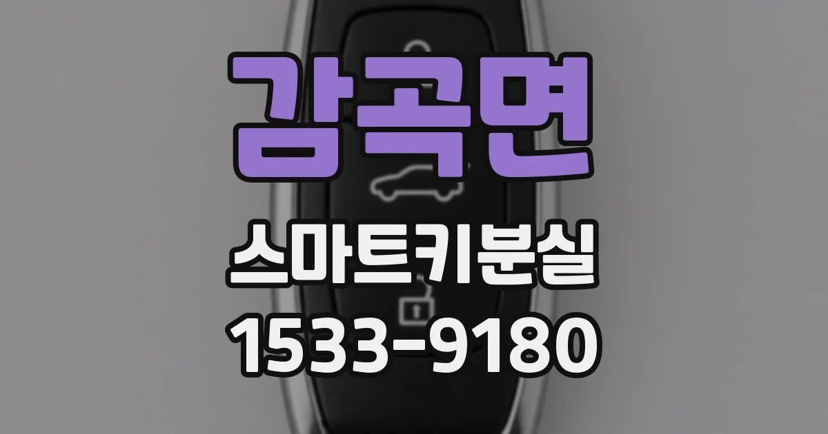 감곡면 스마트키분실