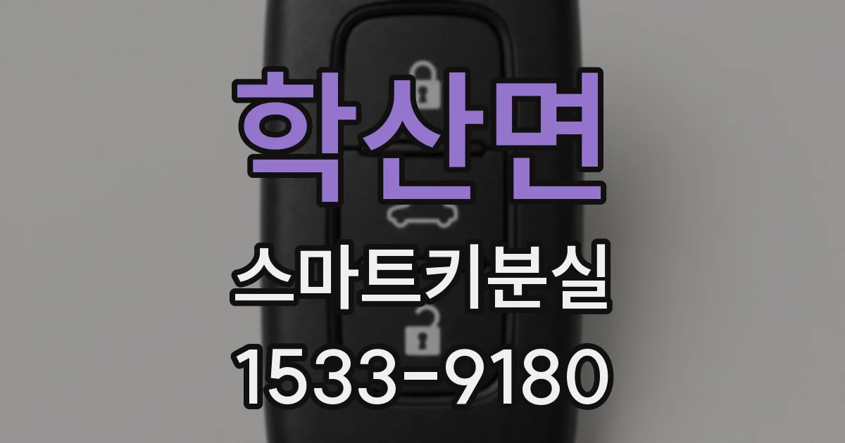 학산면 스마트키분실