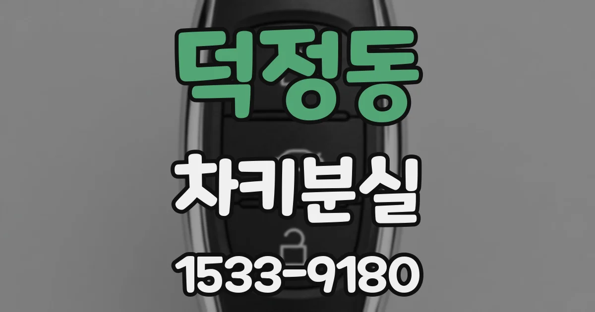 덕정동 차키분실