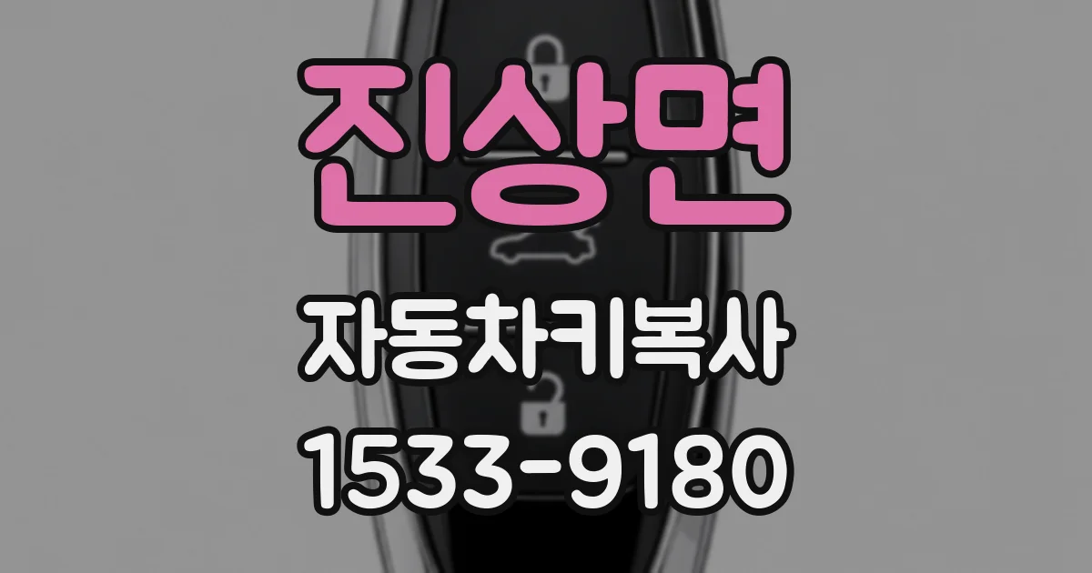 진상면 자동차키복사