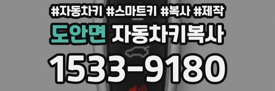 도안면 자동차키복사