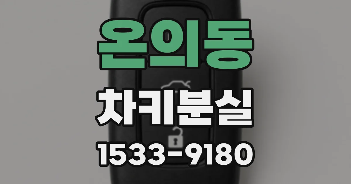 온의동 차키분실