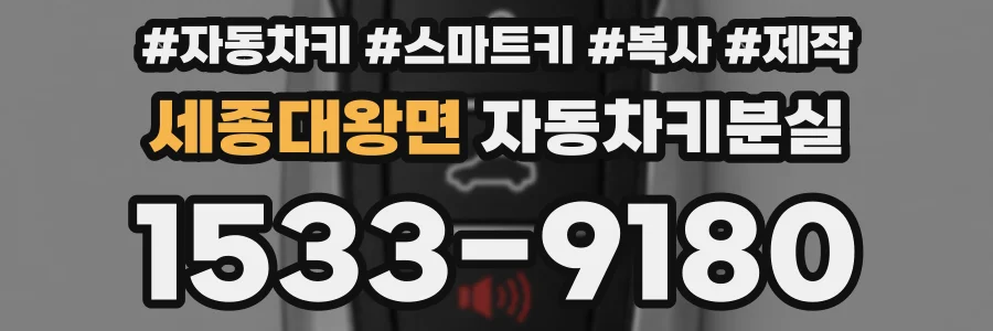 세종대왕면 자동차키분실