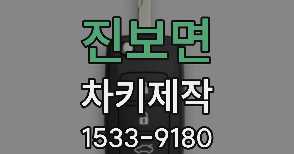 진보면 차키제작
