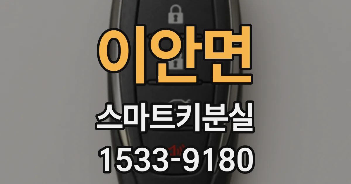 이안면 스마트키분실