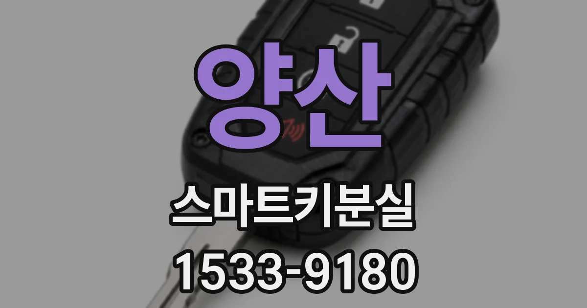 양산 스마트키분실