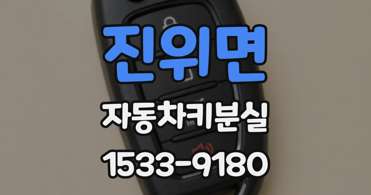 진위면 자동차키분실