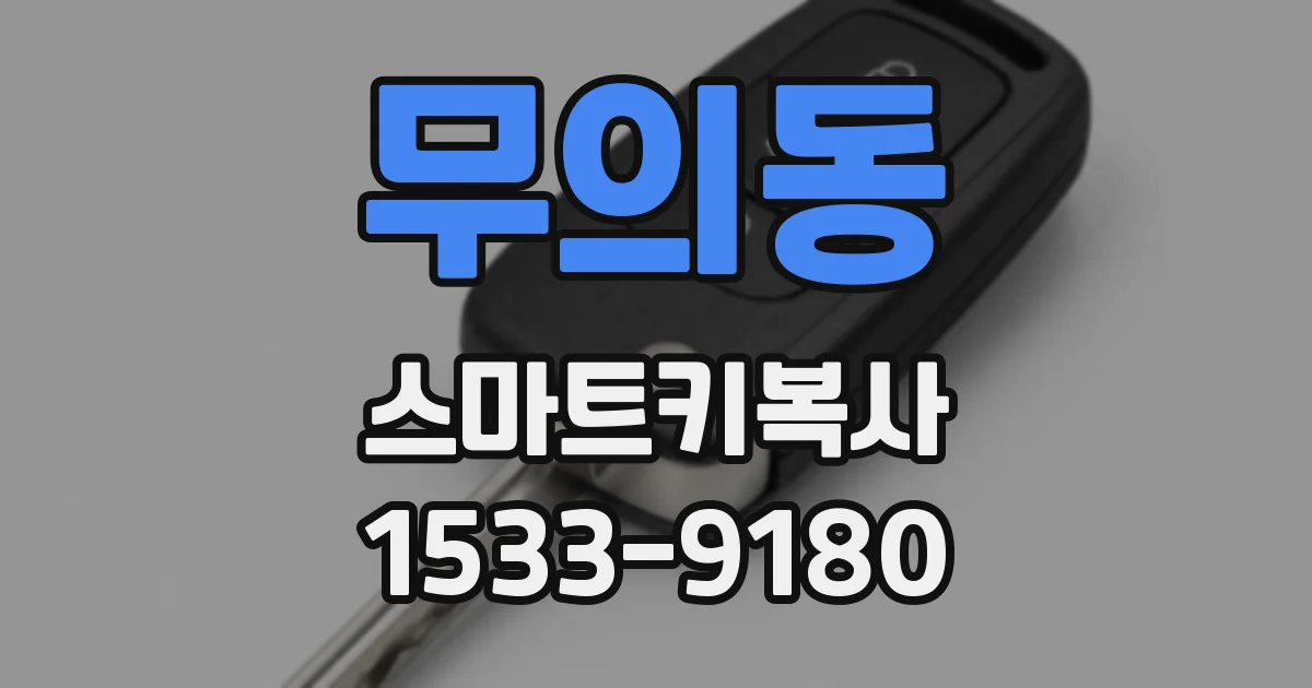 무의동 스마트키복사