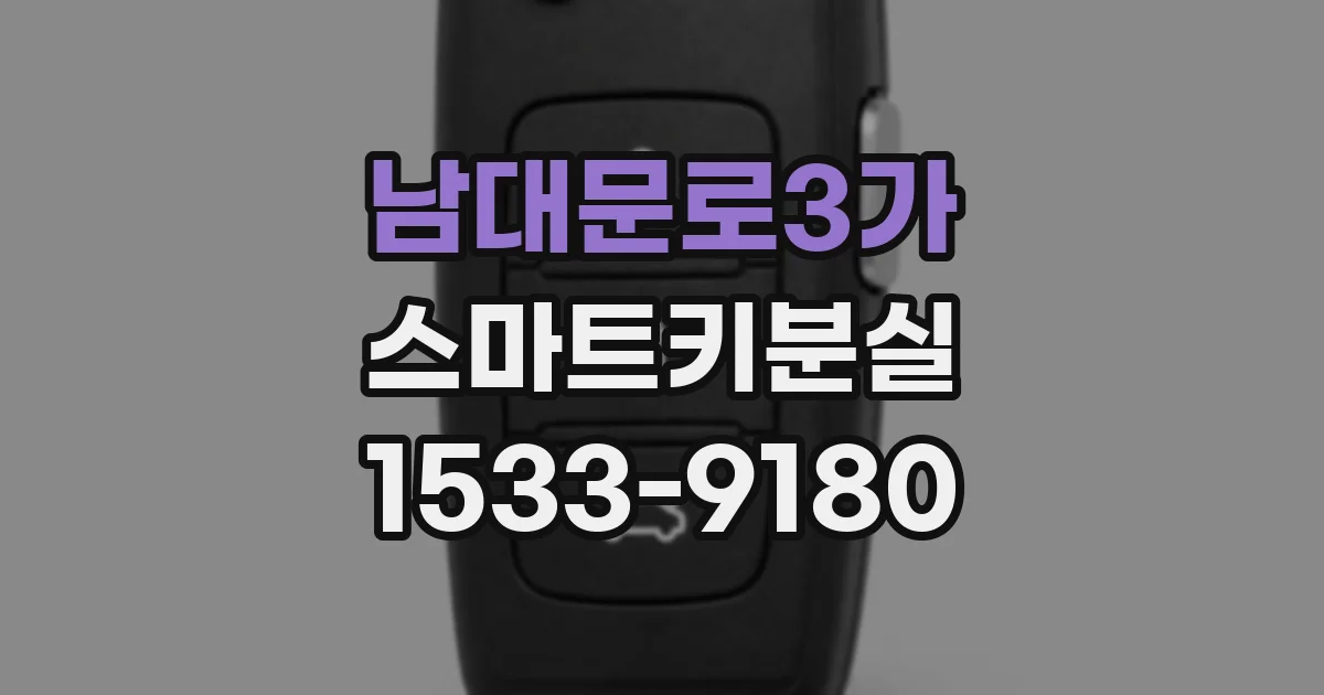 남대문로3가 스마트키분실