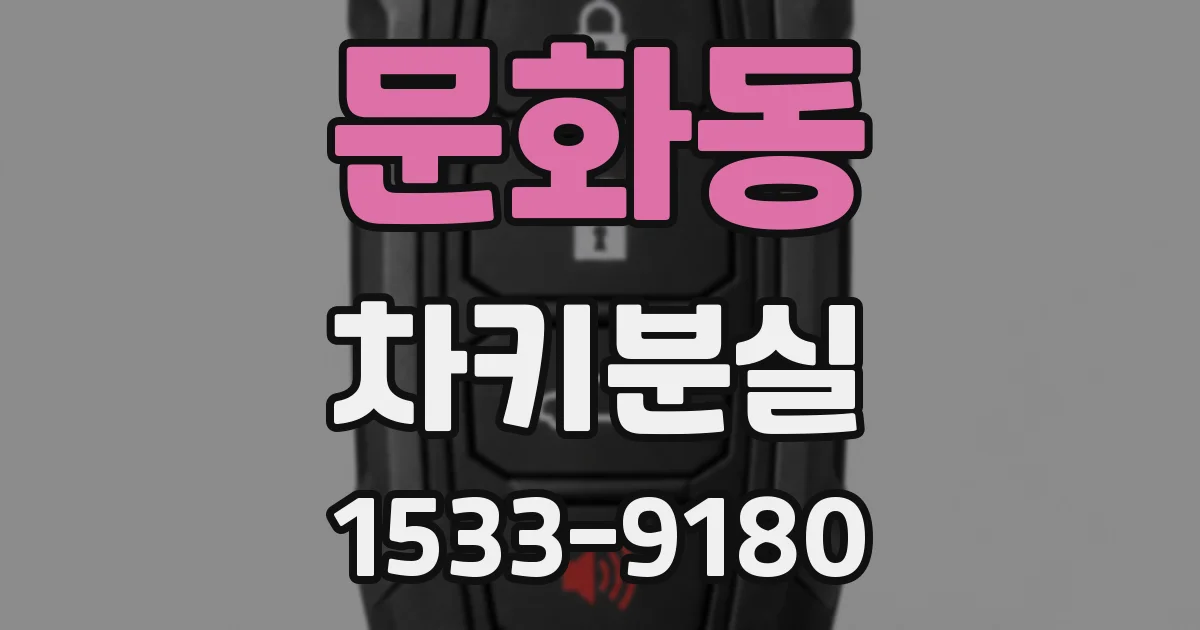 문화동 차키분실