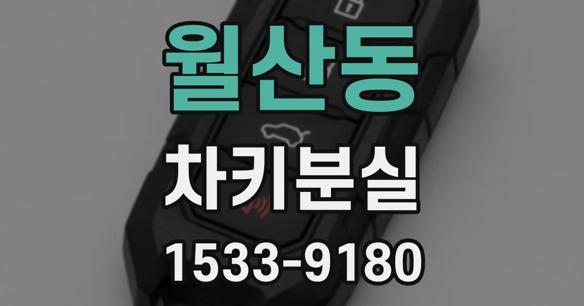 월산동 차키분실