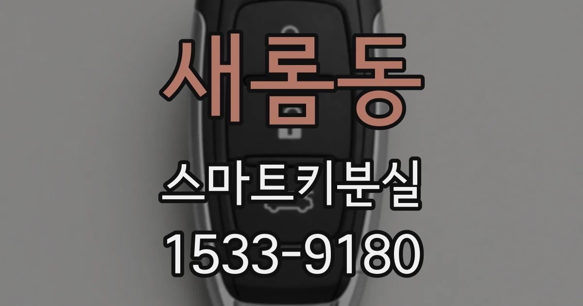 새롬동 스마트키분실