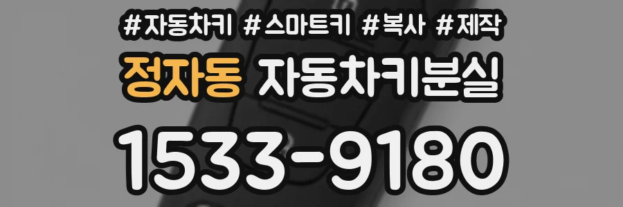 정자동 자동차키분실