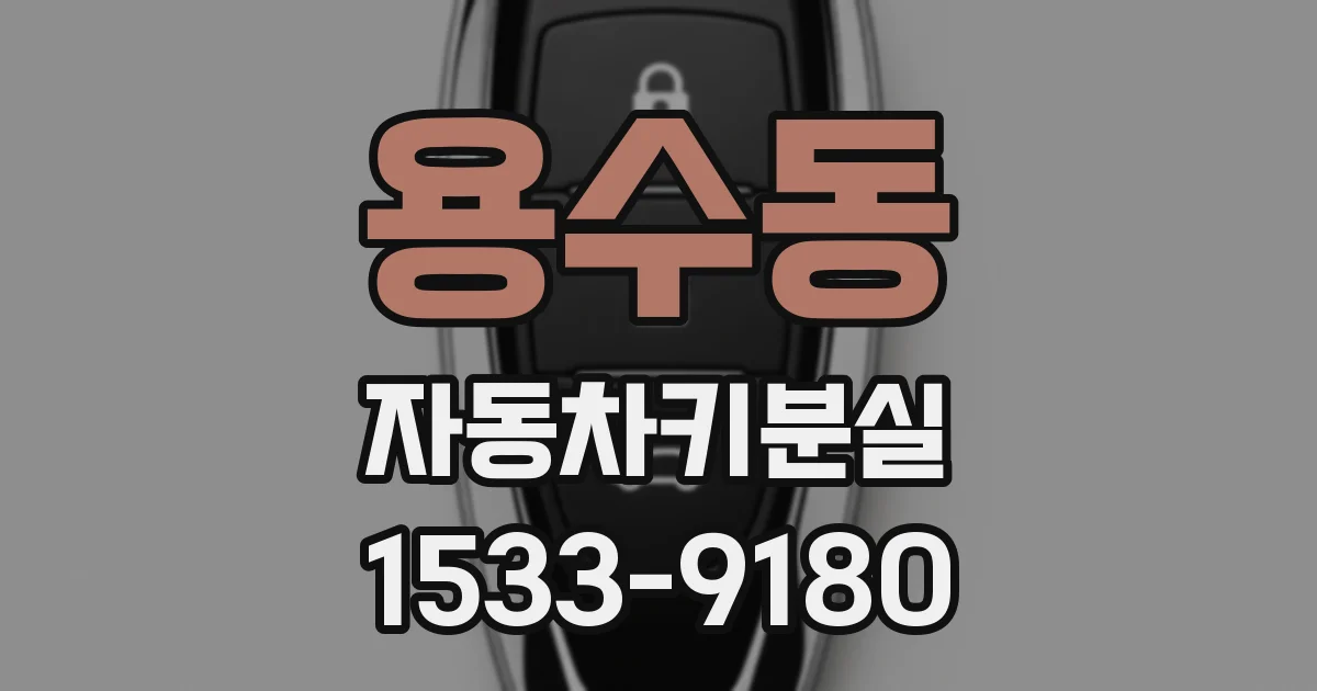 용수동 자동차키분실