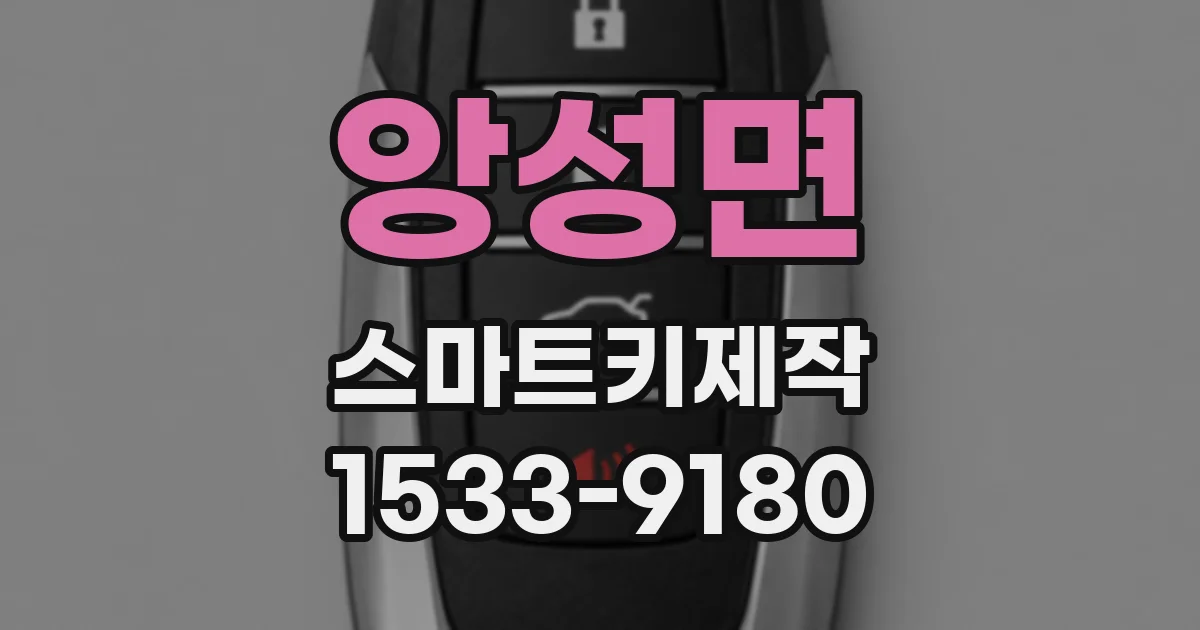 앙성면 스마트키제작