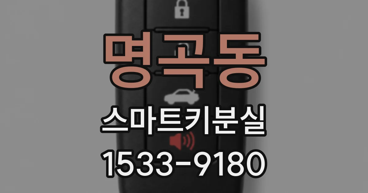 명곡동 스마트키분실