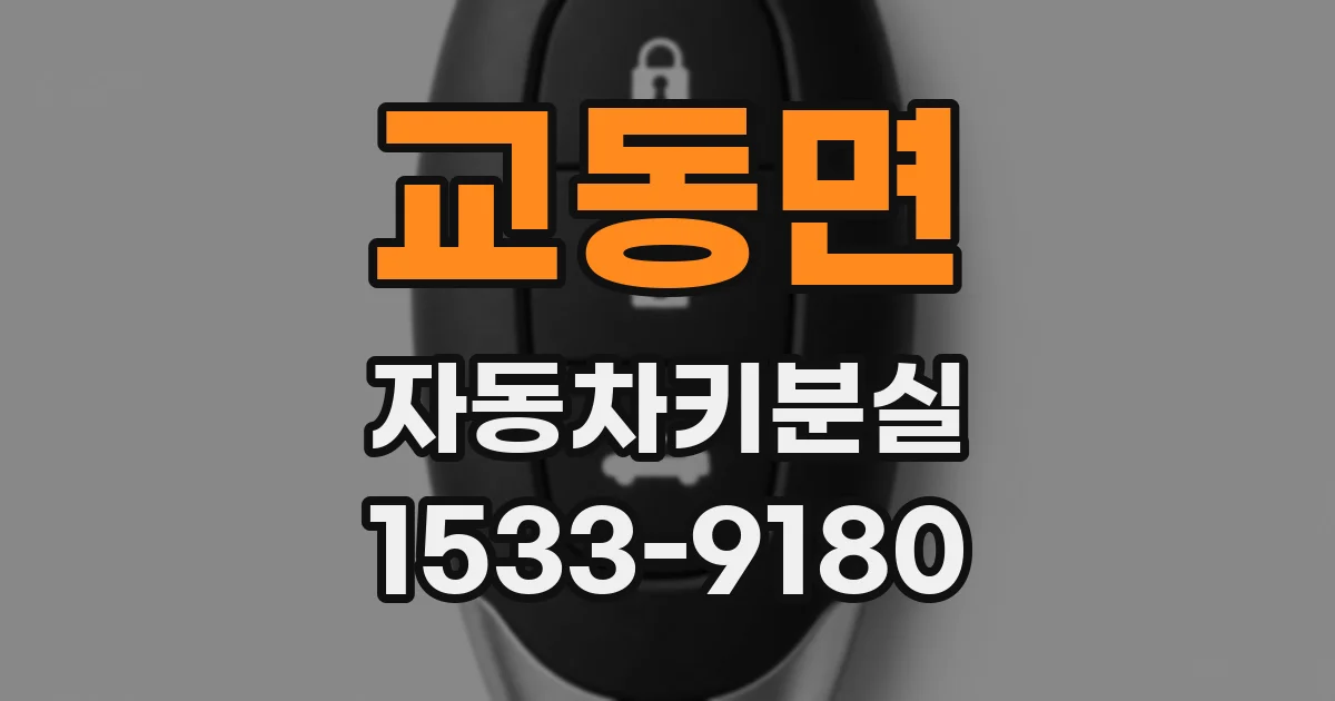 교동면 자동차키분실