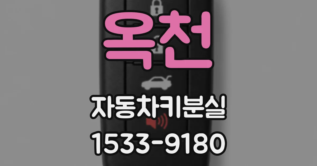 옥천 자동차키분실