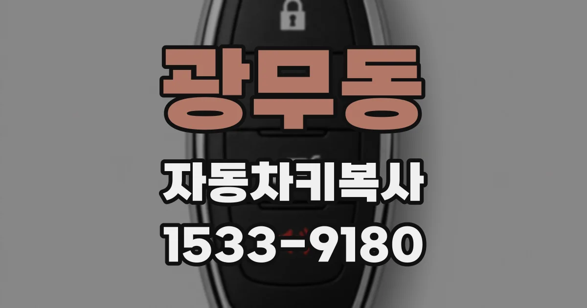 광무동 자동차키복사