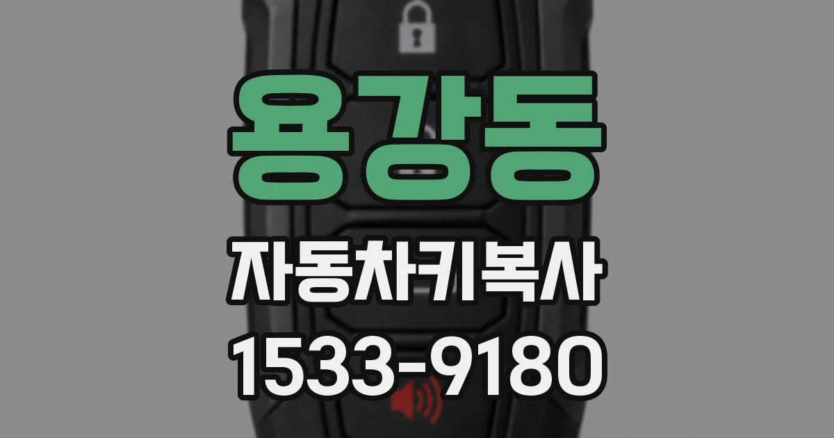 용강동 자동차키복사